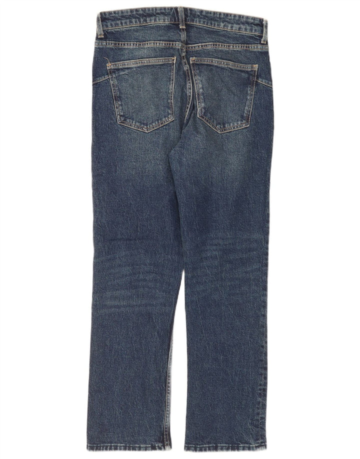 Zara Jeans Rectos Mujer EU 40 Medium W30 L28 Azul Marino