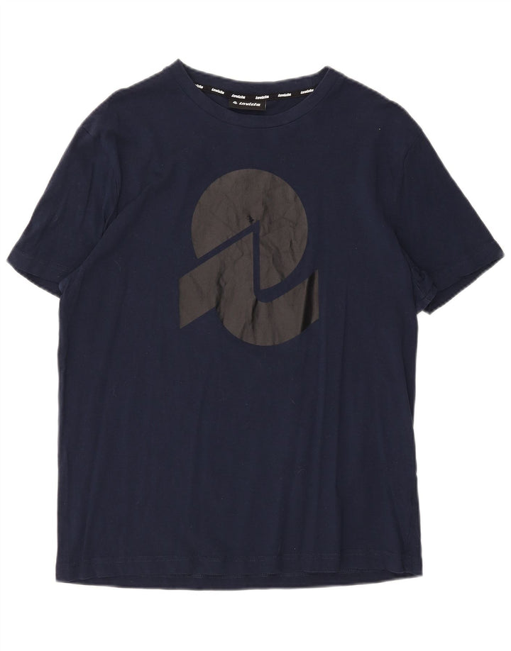 Invicta Camiseta gráfica para hombre Top grande de algodón azul marino