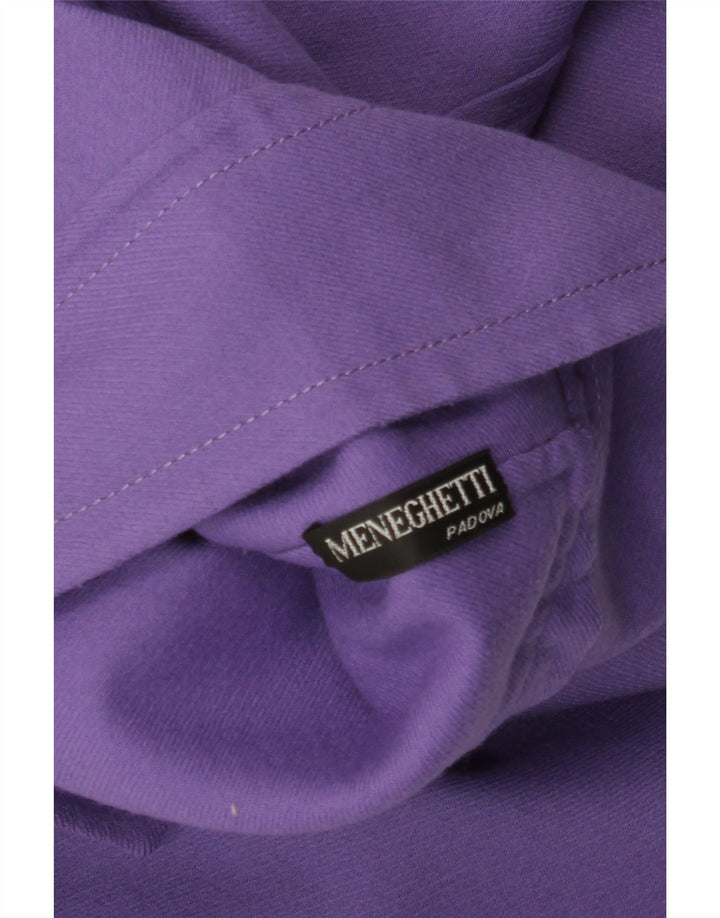 VINTAGE Chaqueta Blazer de 4 Botones para Mujer Reino Unido 16 Púrpura Grande