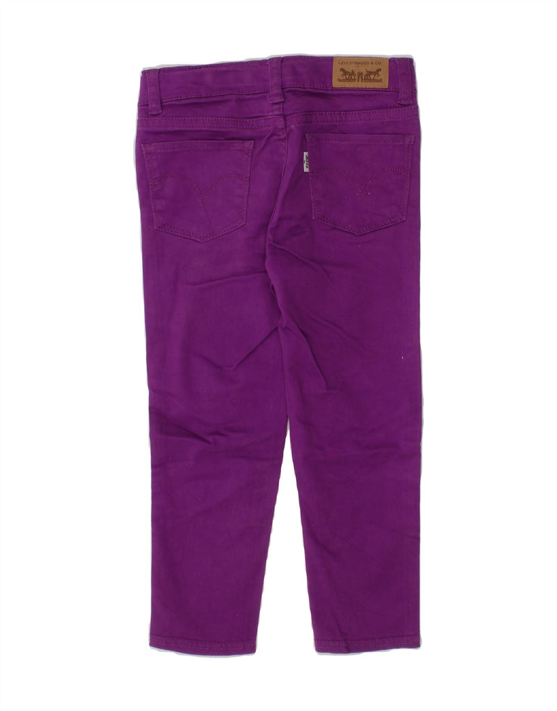 LEVI'S Girls Legging Slim Jeans 2-3 Years W19 L14 Purple Cotton Vintage Levi's and Second-Hand Levi's from Messina Hembry 