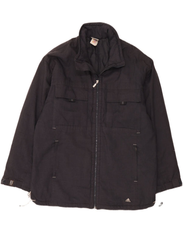 Adidas Chaqueta utilitaria para hombre Reino Unido 44/46 Grande Poliéster negro