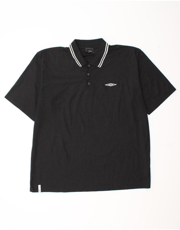 Polo Umbro Hombre 2XL Poliéster Negro