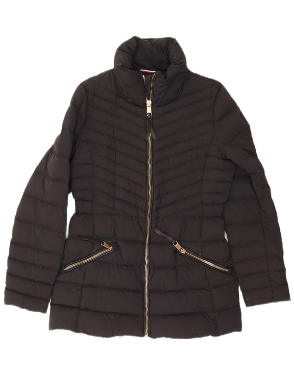 Tommy Hilfiger Chaqueta acolchada para mujer UK 12 Mediana Azul marino Poliamida