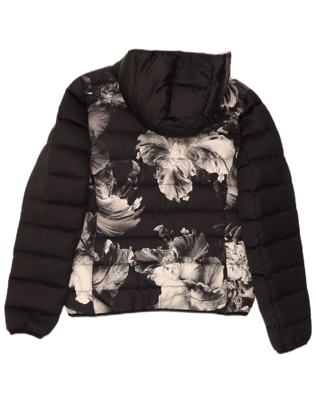 Colmar Mujer Chaqueta Acolchada Con Capucha Gráfica IT 44 Medium Black Floral