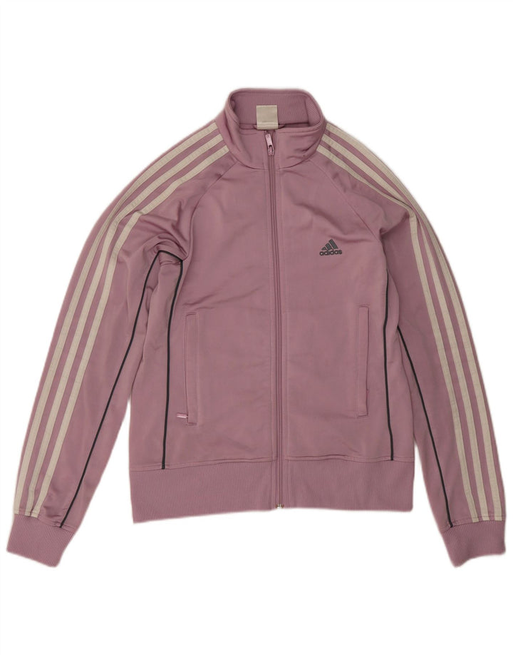 Adidas - Chaqueta de chándal para mujer (talla 40), color morado medio, poliéster