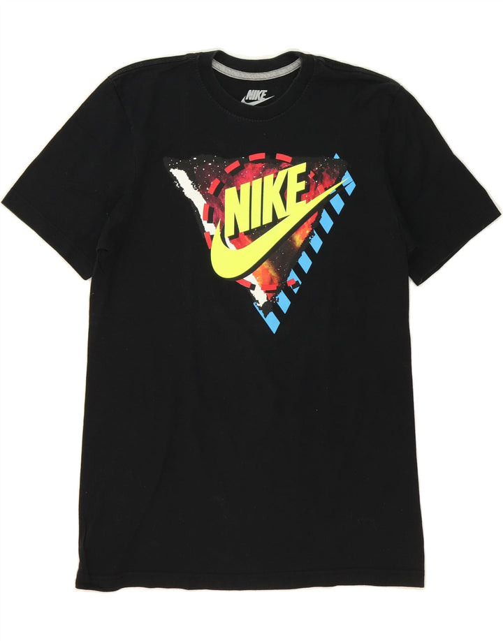 NIKE Mens Regular Fit Graphic T-Shirt Top Small Black Cotton Vintage Nike and Second-Hand Nike from Messina Hembry 