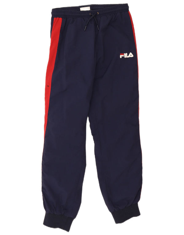 Fila Pantalones de chándal para mujer Joggers UK 4 XS Azul marino Colorblock