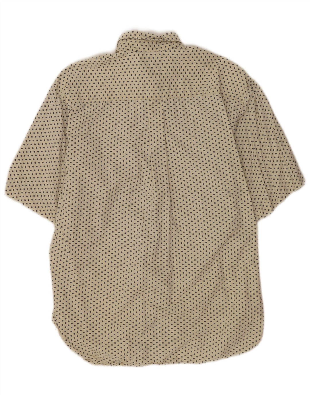 Camisa Replay Hombre De Manga Corta De Algodón Con Motivos Beige Medio