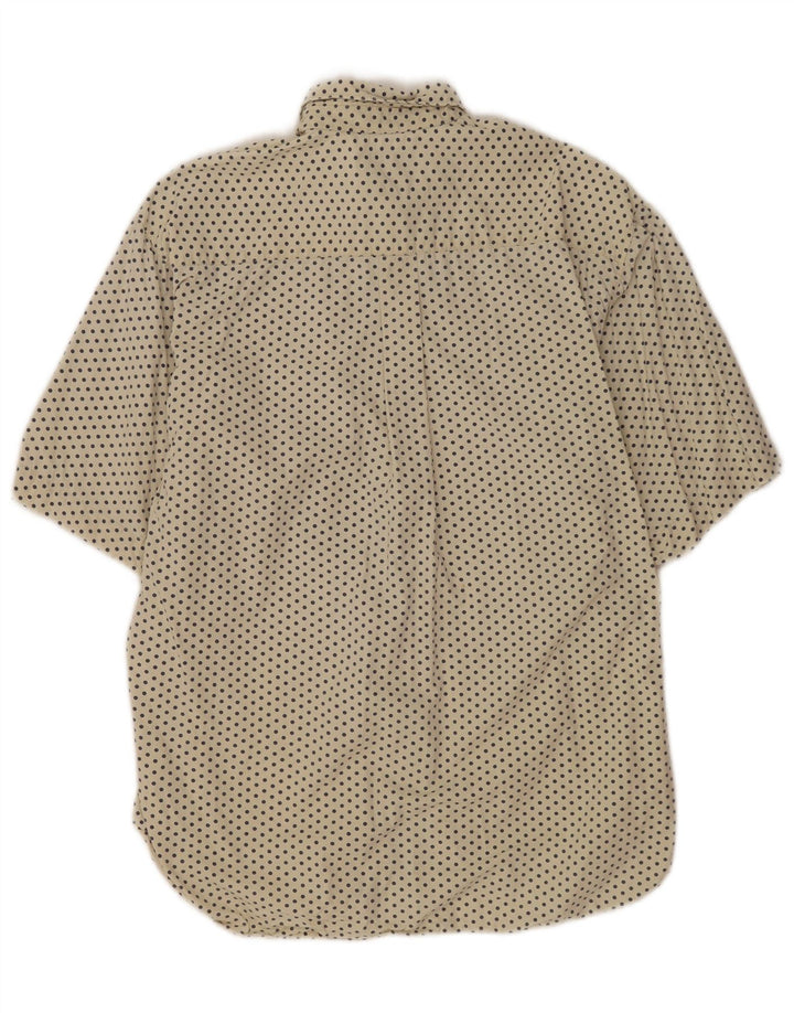 Camisa Replay Hombre De Manga Corta De Algodón Con Motivos Beige Medio