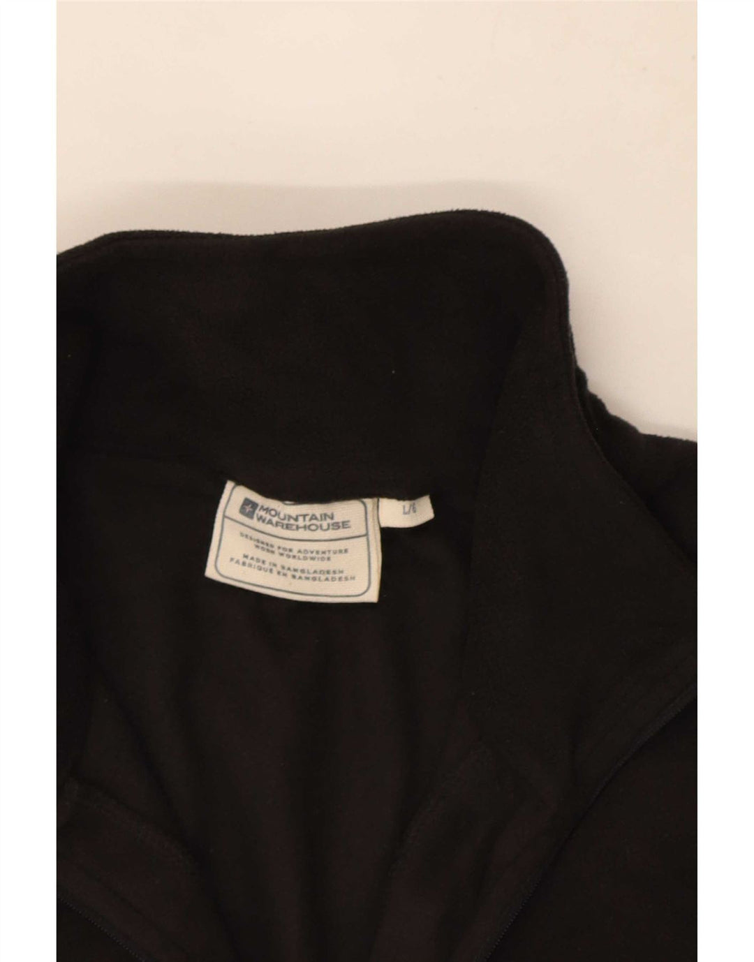 Jersey de forro polar con cuello y cremallera para hombre de Mountain Warehouse Poliéster negro grande