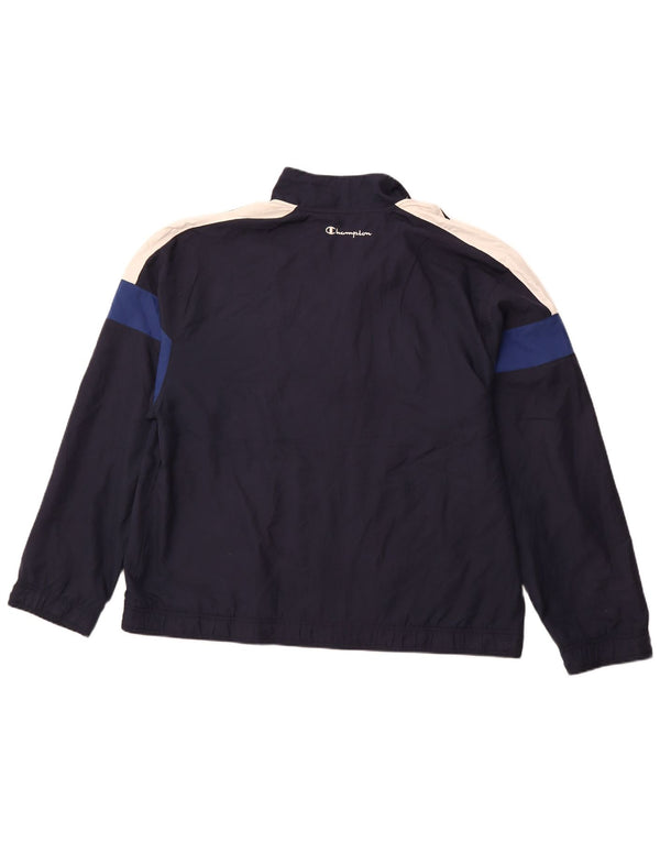 CHAMPION Chaqueta de chándal para hombre XL Azul marino Colorblock Poliéster