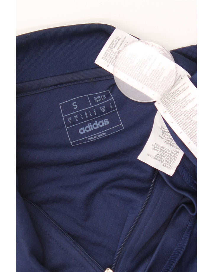 Adidas Hombre Aeroready Slim Fit Jersey Chándal Top Pequeño Azul Marino