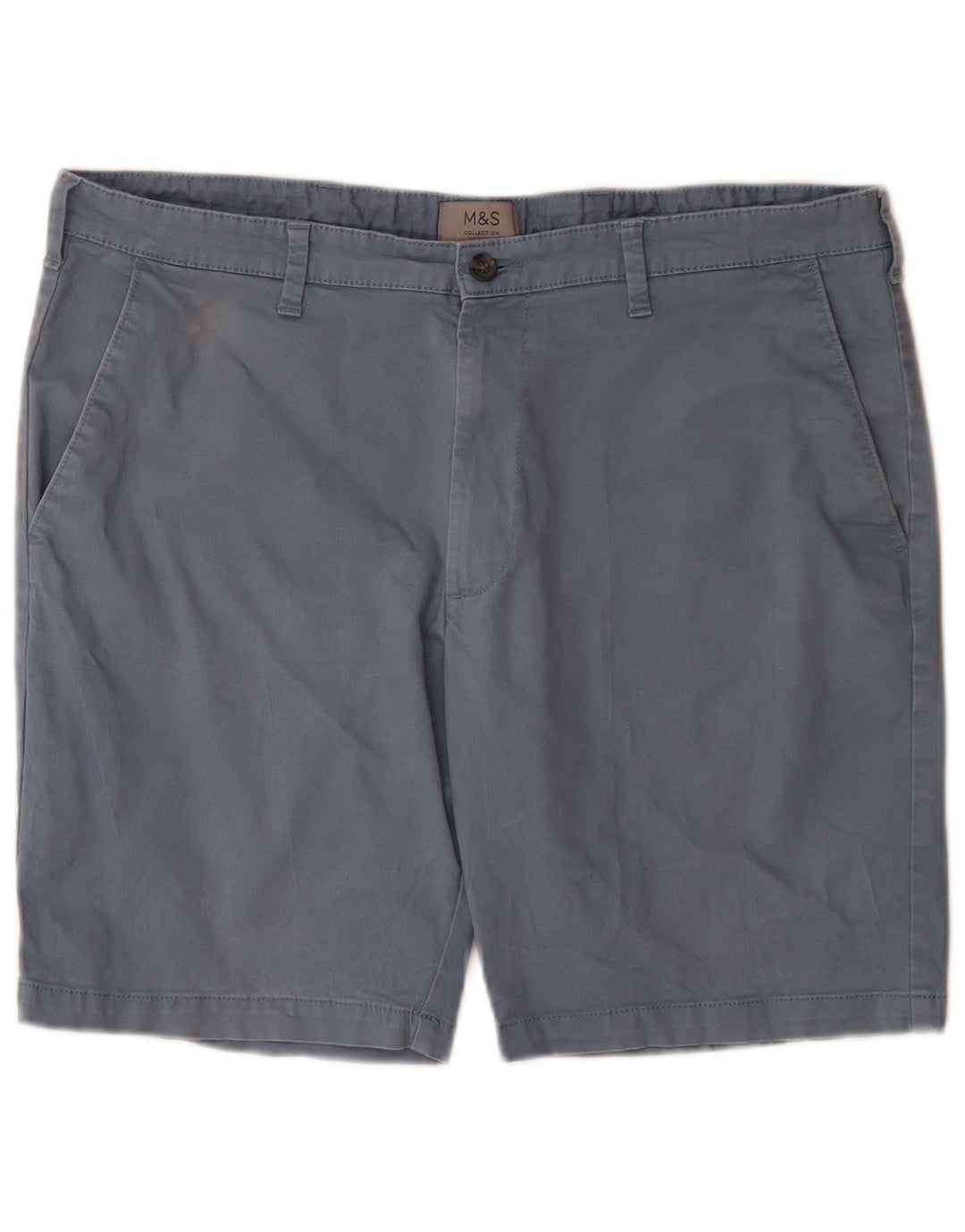 Marks & Spencer Pantalones cortos chinos para hombre W38 XL Azul