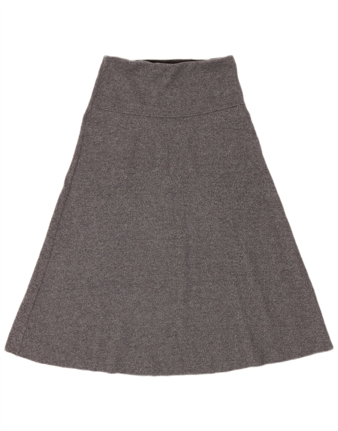Zara Falda Acampanada De Cintura Alta Para Mujer Pequeña W26 Poliéster Gris