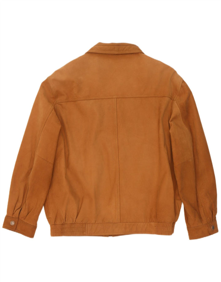 WESTBURY Chaqueta bomber de ante para hombre IT 54 2XL Cuero beige