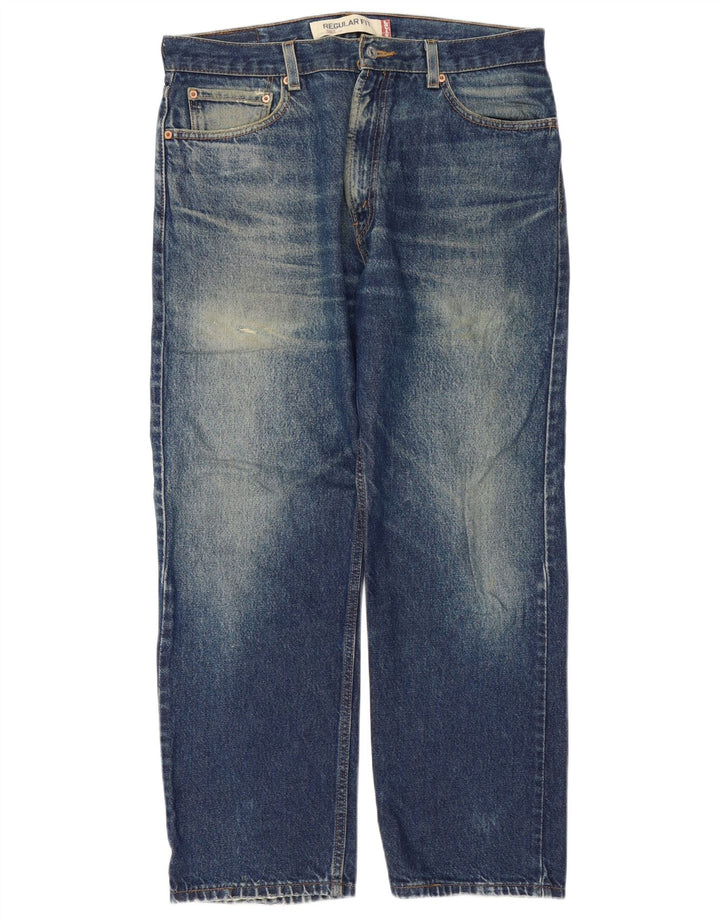Levi's Vaqueros rectos de corte regular 505 para hombre W36 L30 Algodón azul