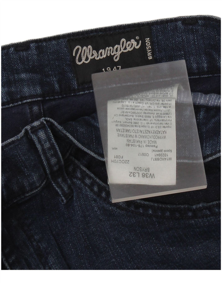 Wrangler Vaqueros pitillo Bryson para hombre W36 L30 Algodón azul