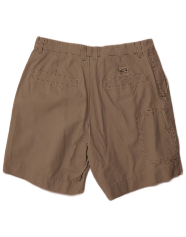 Columbia Pantalones cortos cargo para hombre W34 Algodón beige grande
