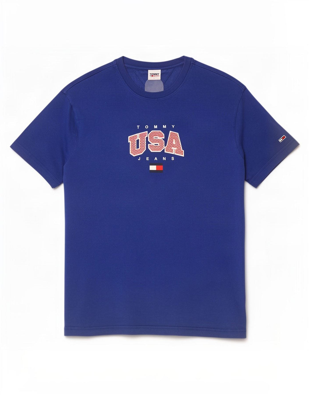 Tommy Hilfiger - Camiseta gráfica para hombre, talla grande, color azul