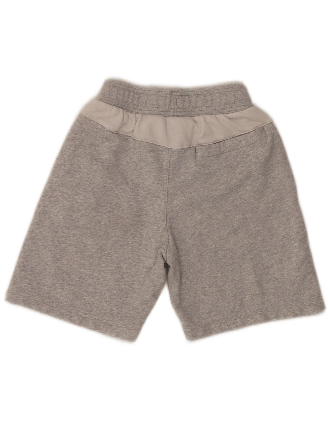 NIKE Pantalones cortos deportivos Air Standard Fit para niños de 12 a 13 años, tamaño grande, algodón gris