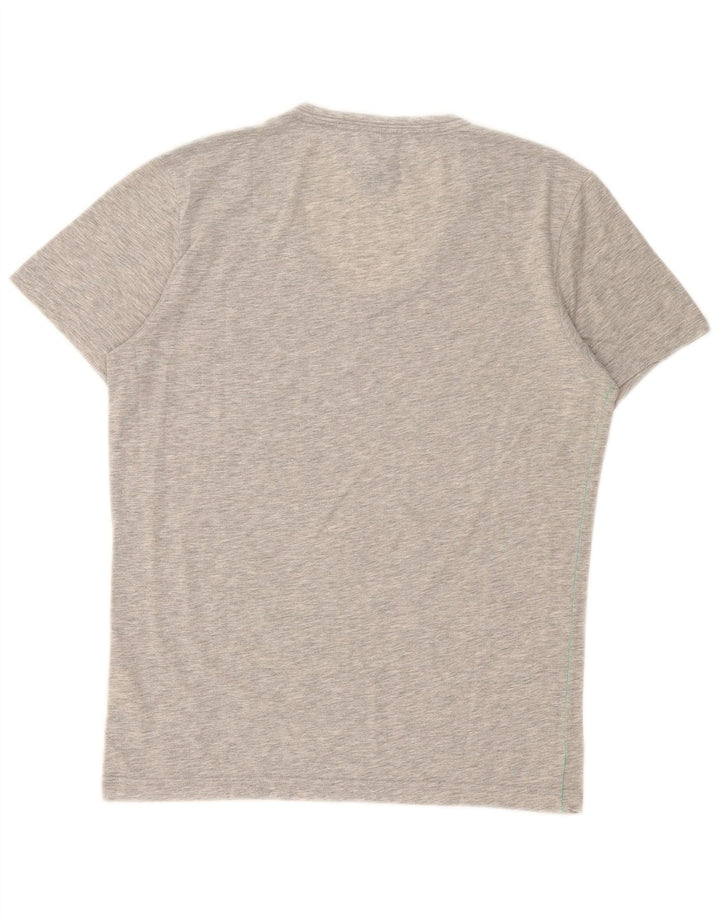 Tommy Hilfiger Camiseta gráfica para hombre Top Poliéster moteado gris medio