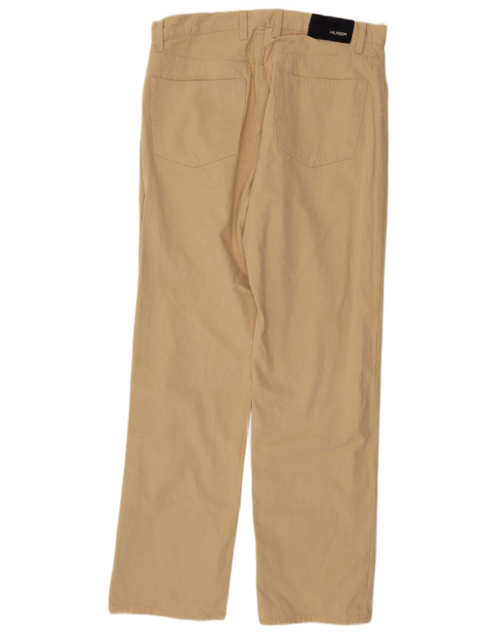 TOMMY HILFIGER Pantalones informales rectos para hombre W34 L32 Algodón beige