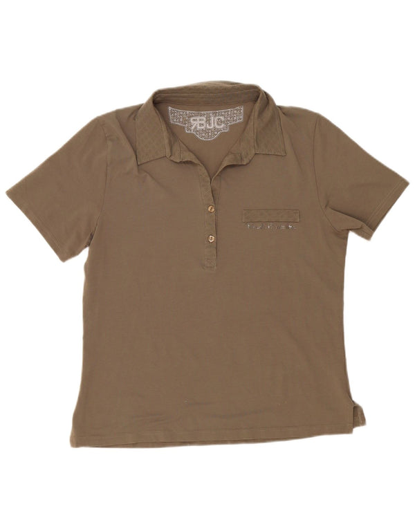 Renato Balestra Polo para mujer UK 20 2XL Caqui Algodón