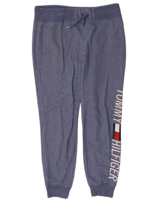 Tommy Hilfiger Pantalones de chándal para mujer Joggers UK 44 Large Blue Sports
