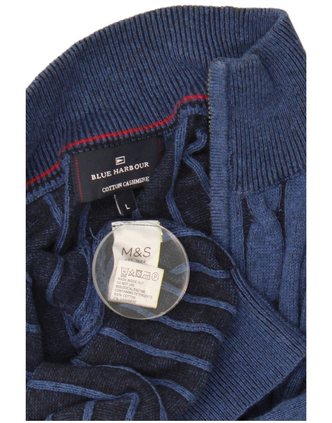 Marks & Spencer Suéter tipo cárdigan azul Harbor para hombre Algodón azul grande