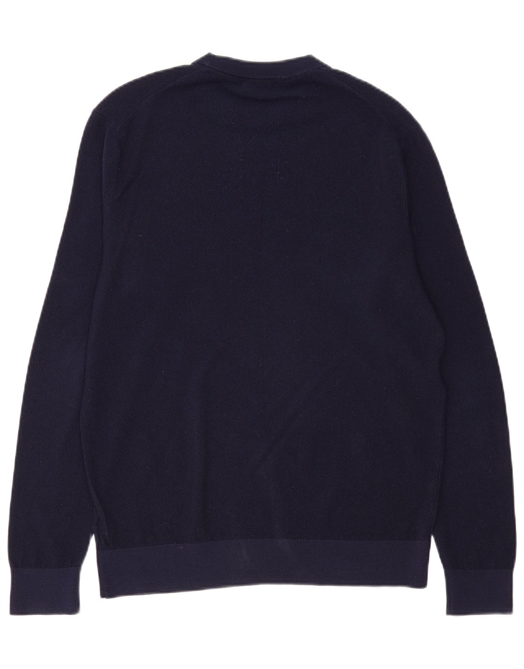 BROOKS BROTHERS Jersey de cuello redondo para hombre de lana merino azul marino medio