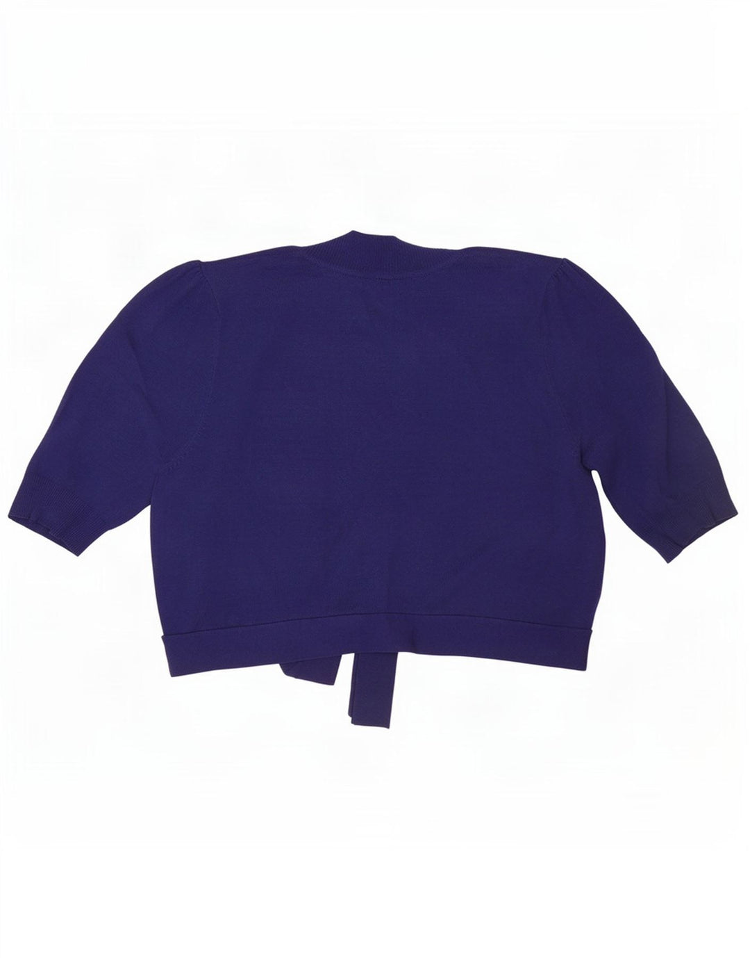 Marks & Spencer Suéter tipo cárdigan de manga corta para mujer UK 44 Azul marino mediano
