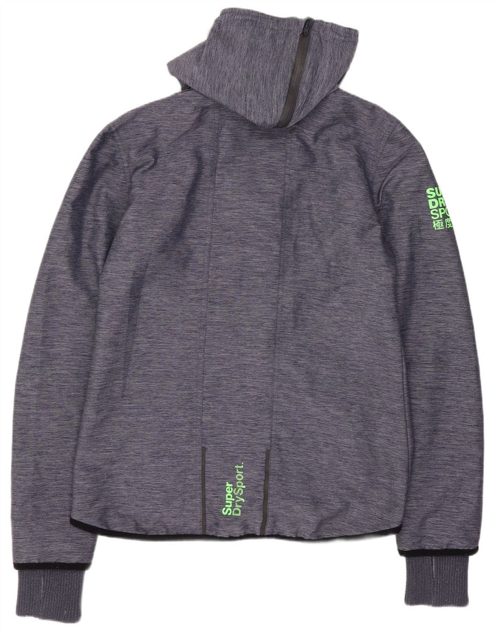 Superdry Chaqueta Cortavientos Con Capucha Para Mujer UK 44 Medium Azul Marino Nylon