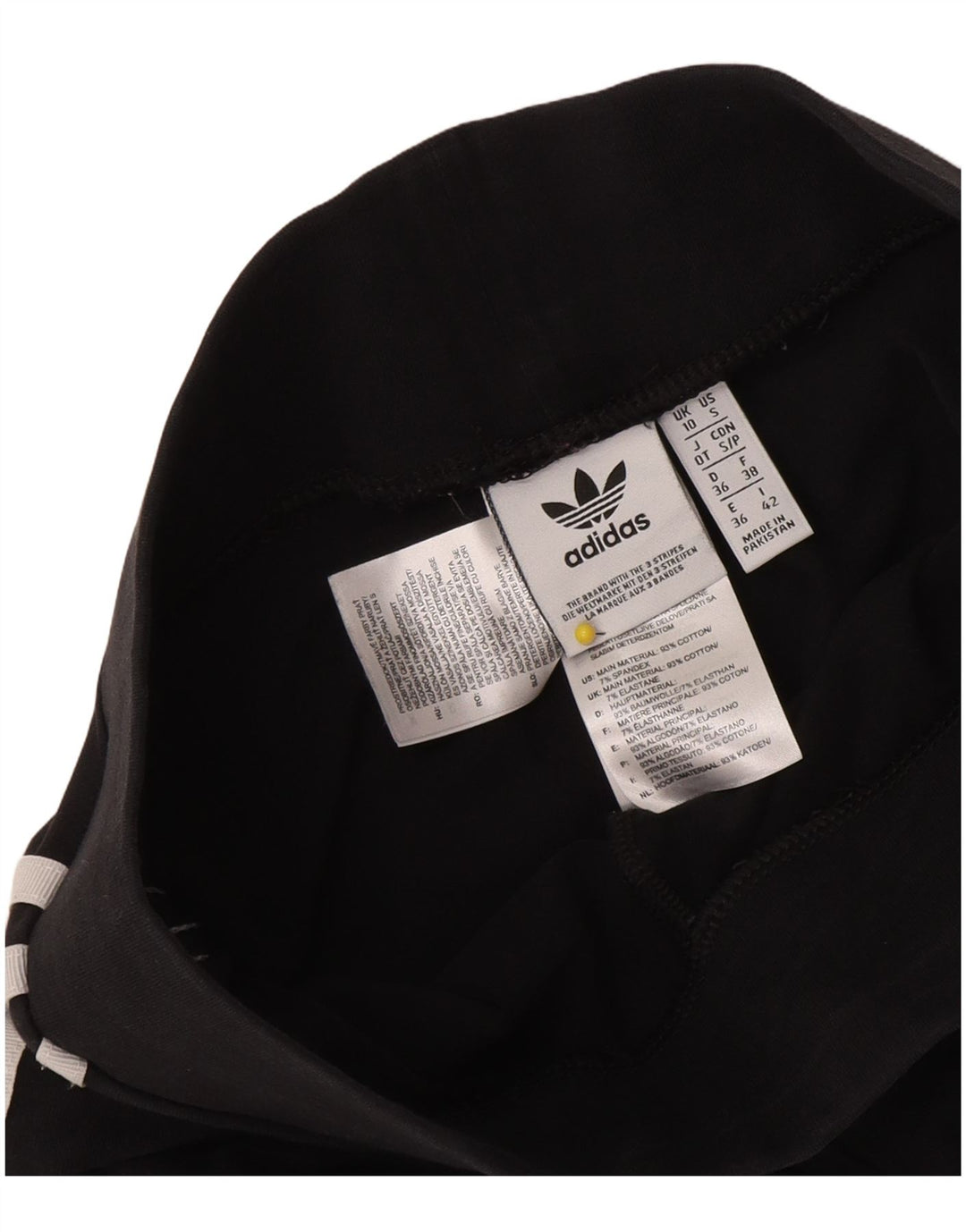 Adidas Leggings para mujer Reino Unido 10 Pequeño Algodón Negro