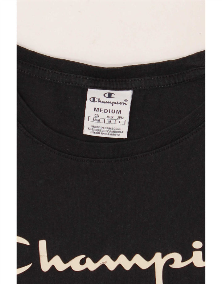 Champion Camiseta gráfica para mujer Top UK 12 Medium Black
