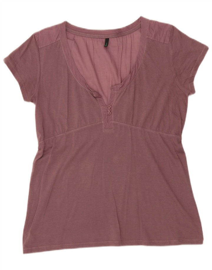 Benetton Blusa Mujer ES 44 Medio Rosa