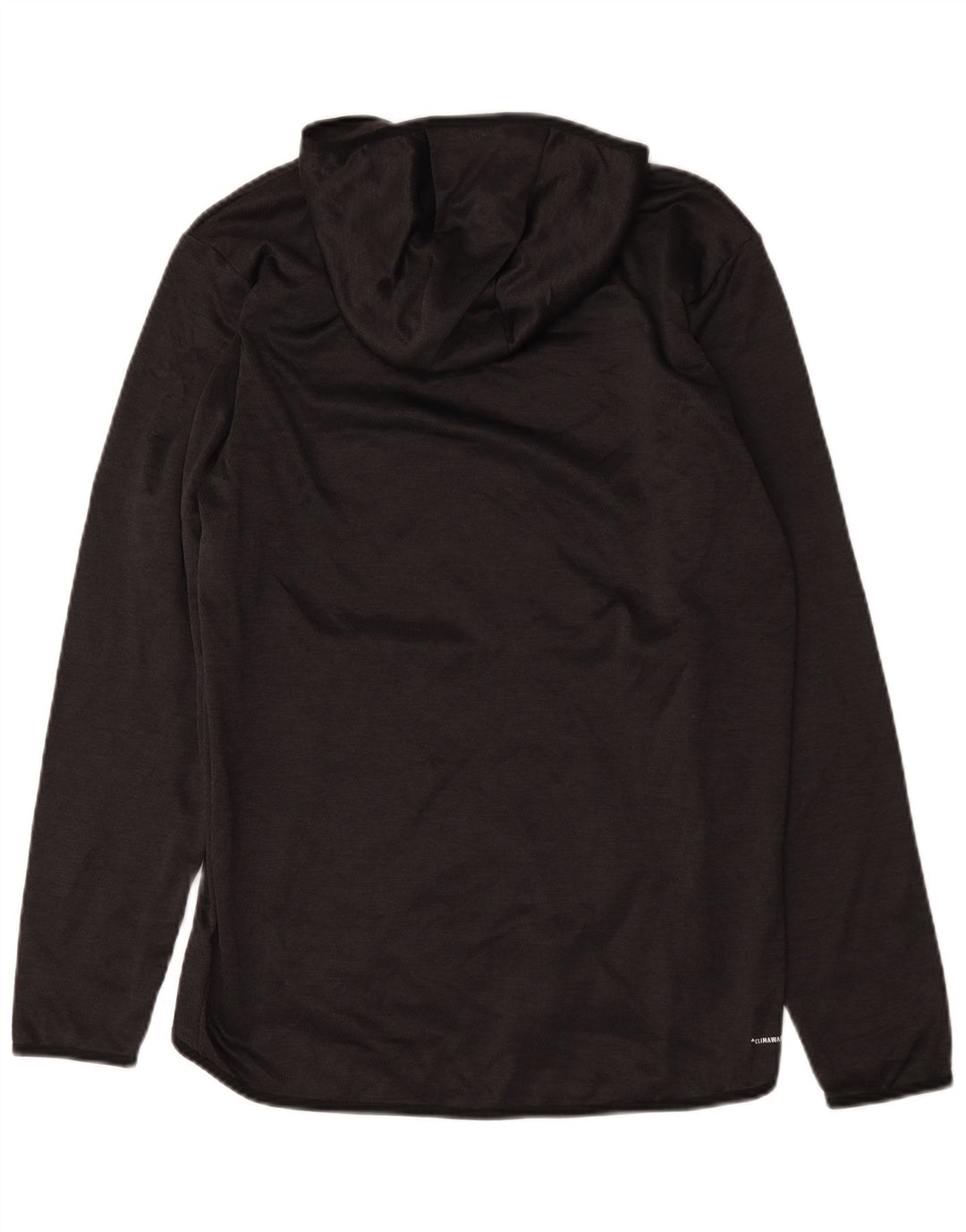 Adidas Climawarm Graphic Sudadera con capucha para hombre, tamaño mediano, poliéster negro