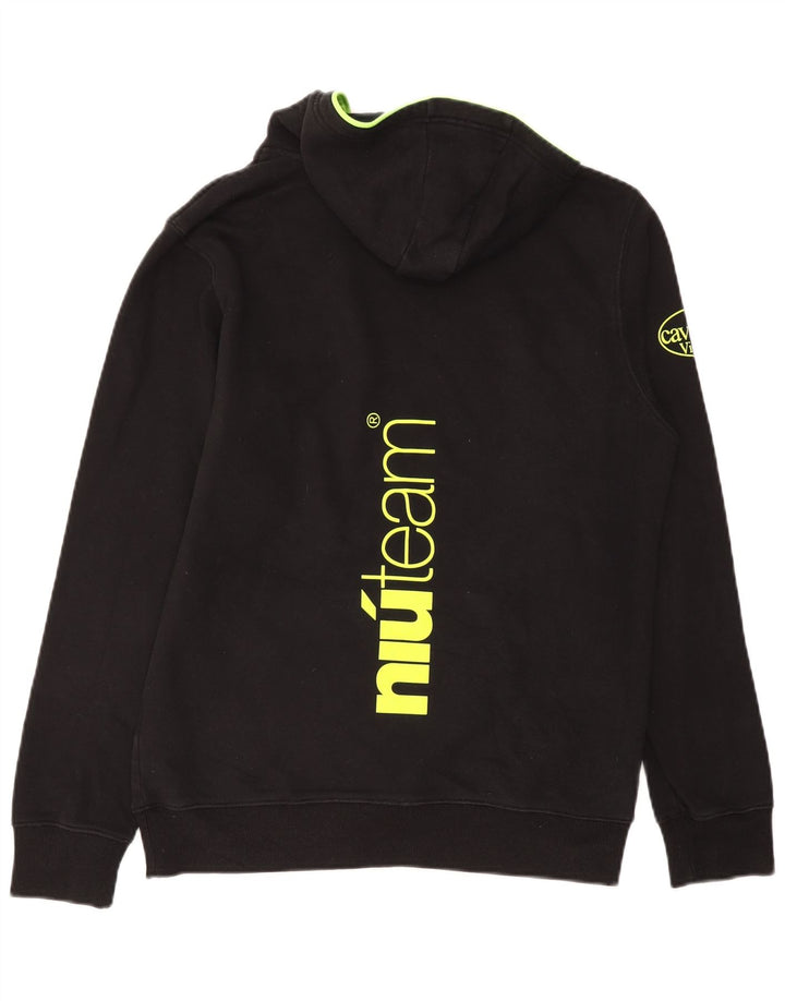 Mizuno Hombre Graphic Sudadera con capucha Jumper Grande Algodón Negro