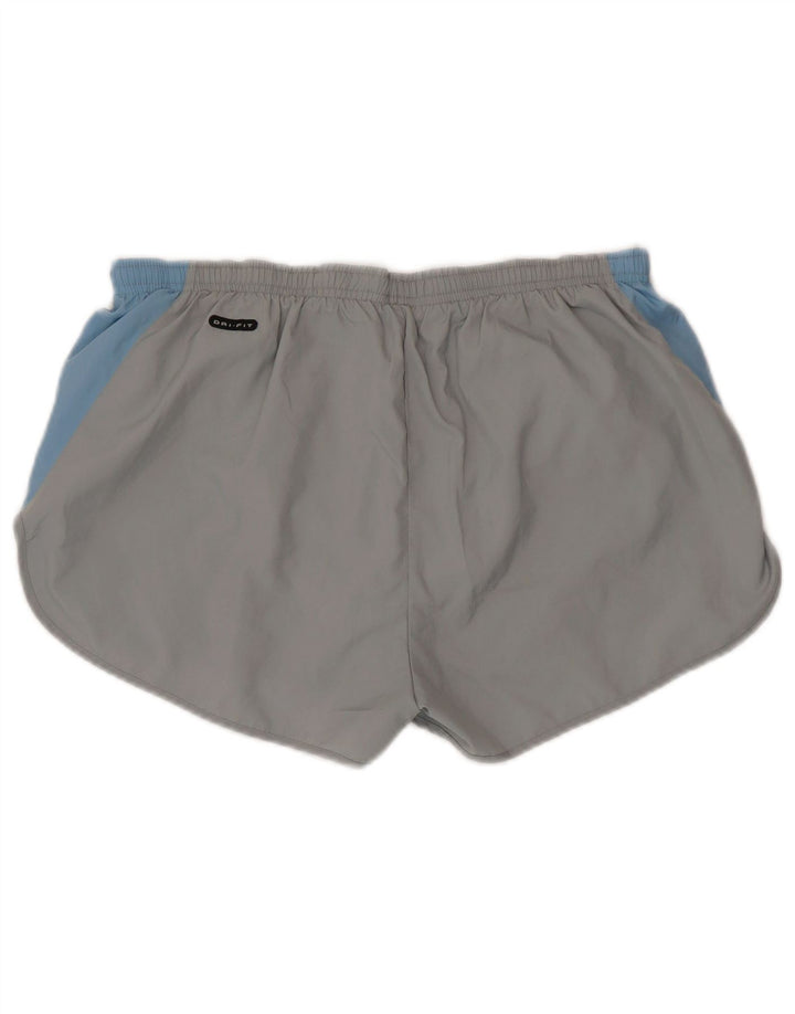 Pantalones cortos deportivos Nike Dri Fit para hombre Poliéster color block gris medio