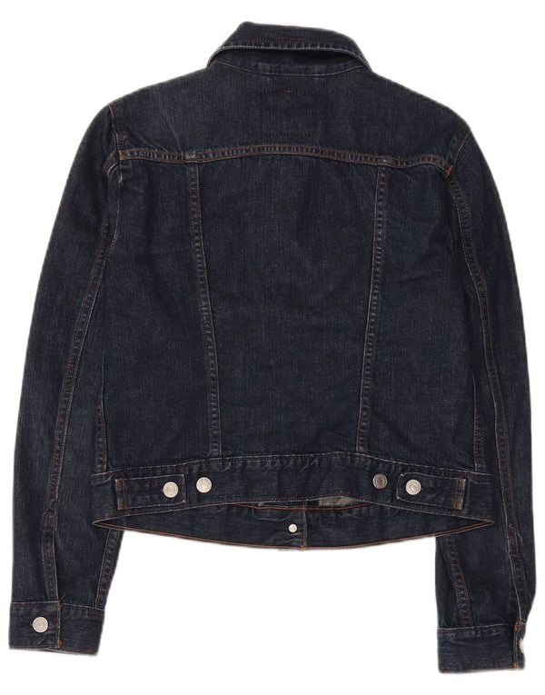 Levi's Chaqueta vaquera corta para mujer Reino Unido 12 Algodón azul marino mediano