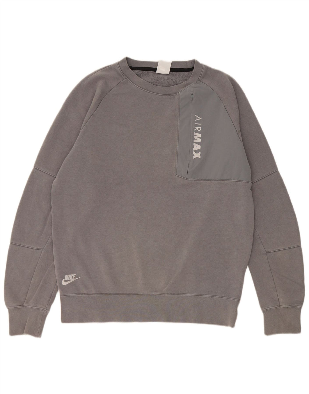 Nike Hombre Sudadera Gráfica Jersey De Algodón Gris Medio