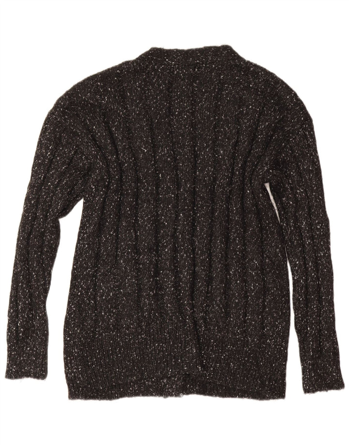 Marks & Spencer Suéter tipo cárdigan extragrande para mujer UK 46 Grande gris moteado