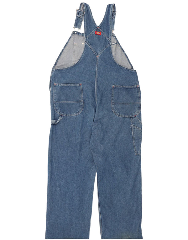 Dickies Hombre Carpenter Peto Vaqueros Rectos W40 L30 Algodón Azul