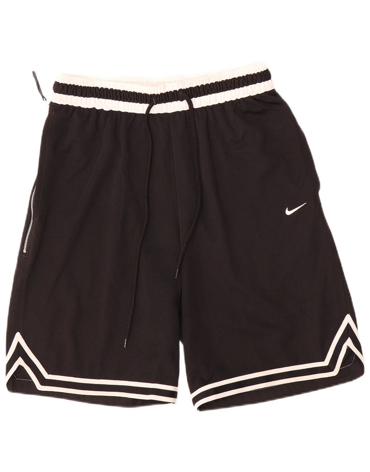 Pantalones cortos deportivos Nike Dri Fit para hombre Poliéster color block negro mediano