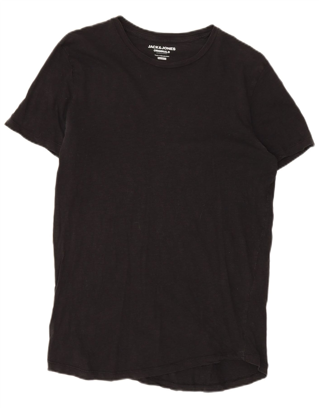 Jack & Jones Hombre Regular Fit Camiseta Top Medium Negro Algodón