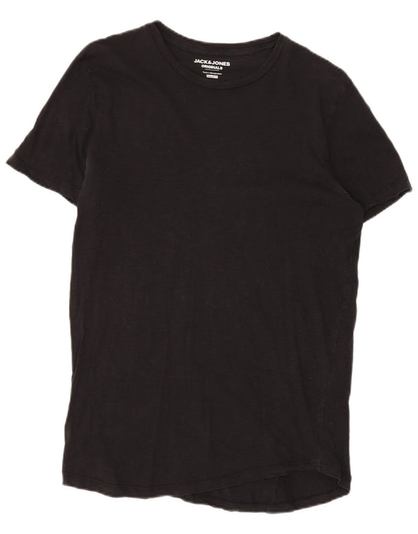 Jack & Jones Hombre Regular Fit Camiseta Top Medium Negro Algodón