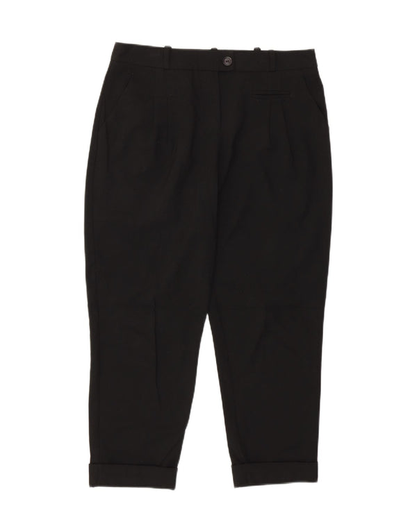 TOPSHOP Pantalones cortos cónicos para mujer UK 10 Small W31 L23 Negro