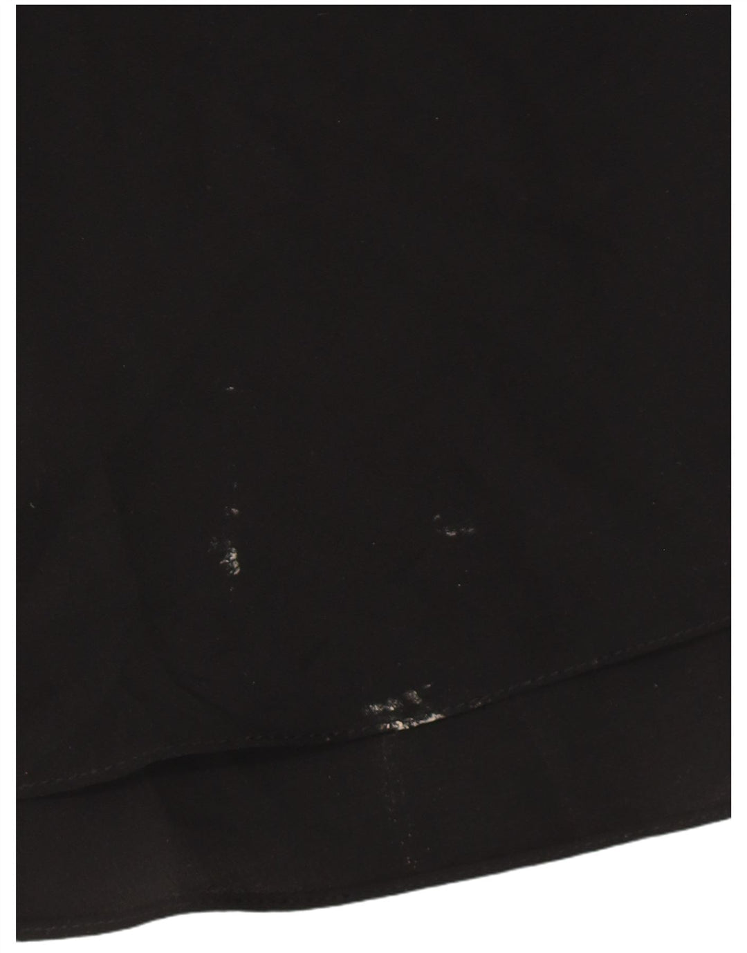 ZARA Mujer Vestido Acampanado Con Volantes En La Parte Delantera ES 40 XL Poliéster Negro