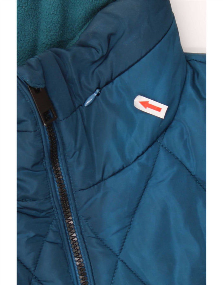Marks & Spencer Chaqueta acolchada acolchada para mujer UK 40 Poliéster azul medio