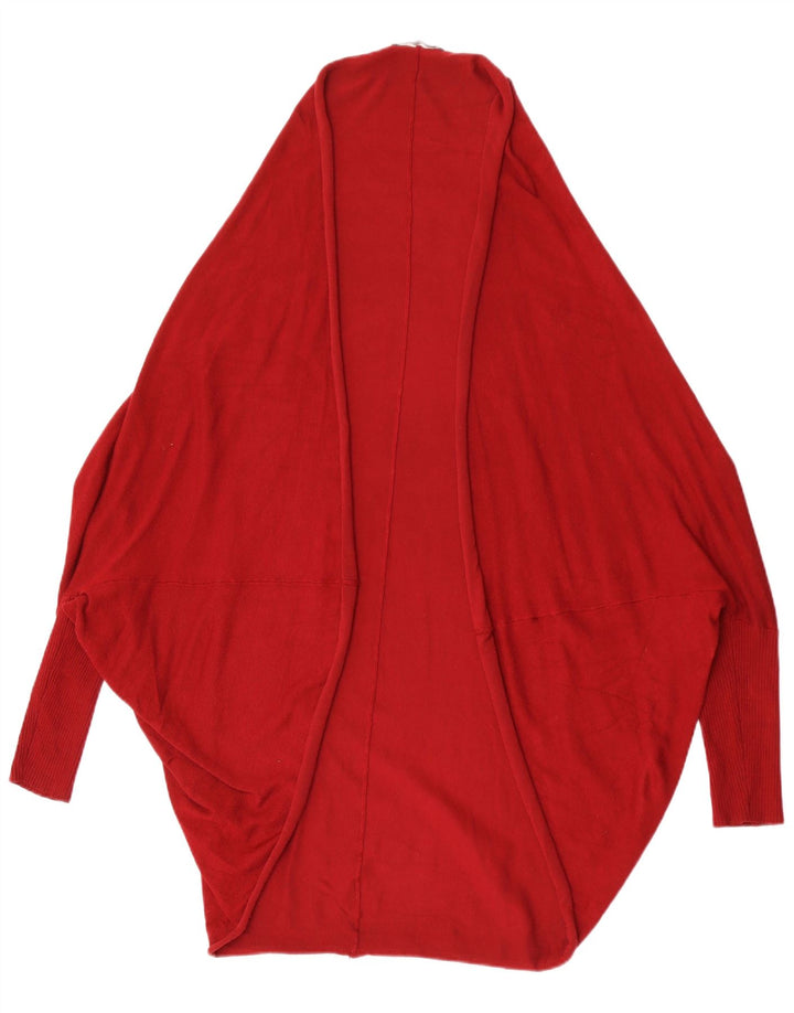 Zara Mujer Poncho Cardigan Suéter UK 14 Medium Granate