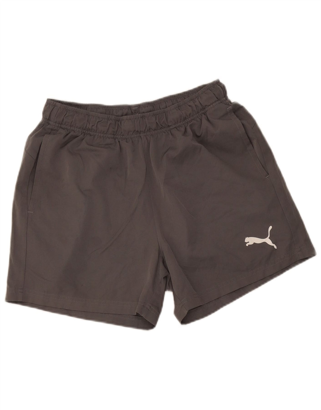 Puma Pantalones cortos deportivos para mujer UK 44 Poliéster gris medio